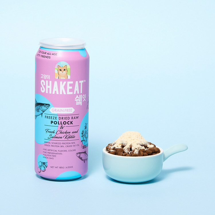 韓國Shakeat Cat Grain-Free Freeze Dried Raw(鱈魚) 185g♡貓糧/零食