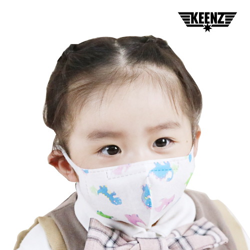 【現貨】韓國 Keenz KF94 立體口罩  嬰兒/小童 (每包5個) 白色恐龍/粉紅色小兔