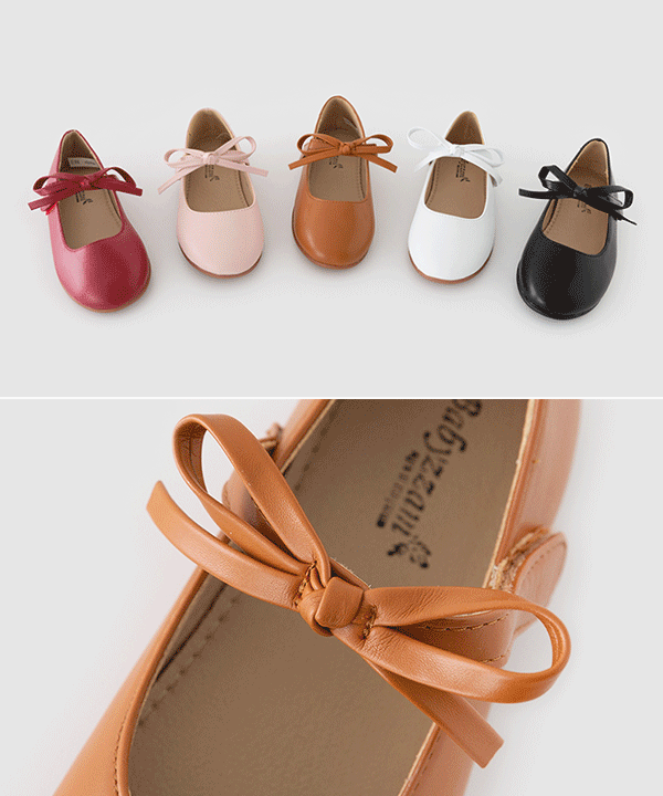 베이직리본플랫슈즈[신발BEBX132C]♡韓國童裝鞋