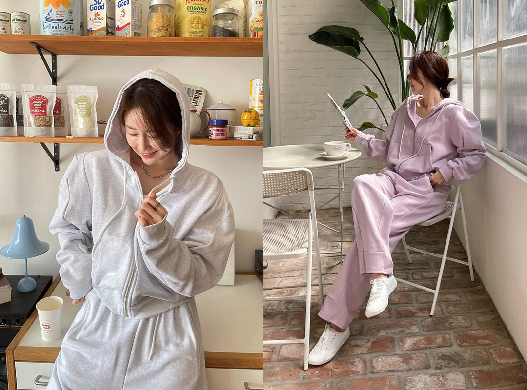 폴후디 트레이닝세트(E03)♡韓國女裝套裝