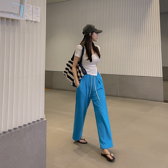 아코릴핀턱팬츠_D1TR♡韓國女裝褲