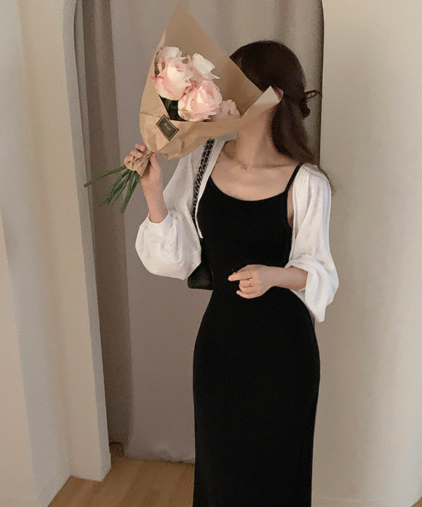 데보라 나시원피스+볼레로가디건 set - 2color♡韓國女裝連身裙