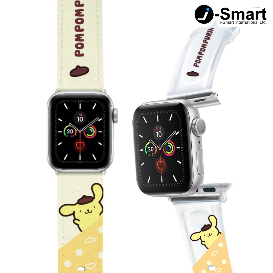 iSmart-SANRIO-Apple Watch錶帶-波點系列-POMPOMPURIN 布甸狗