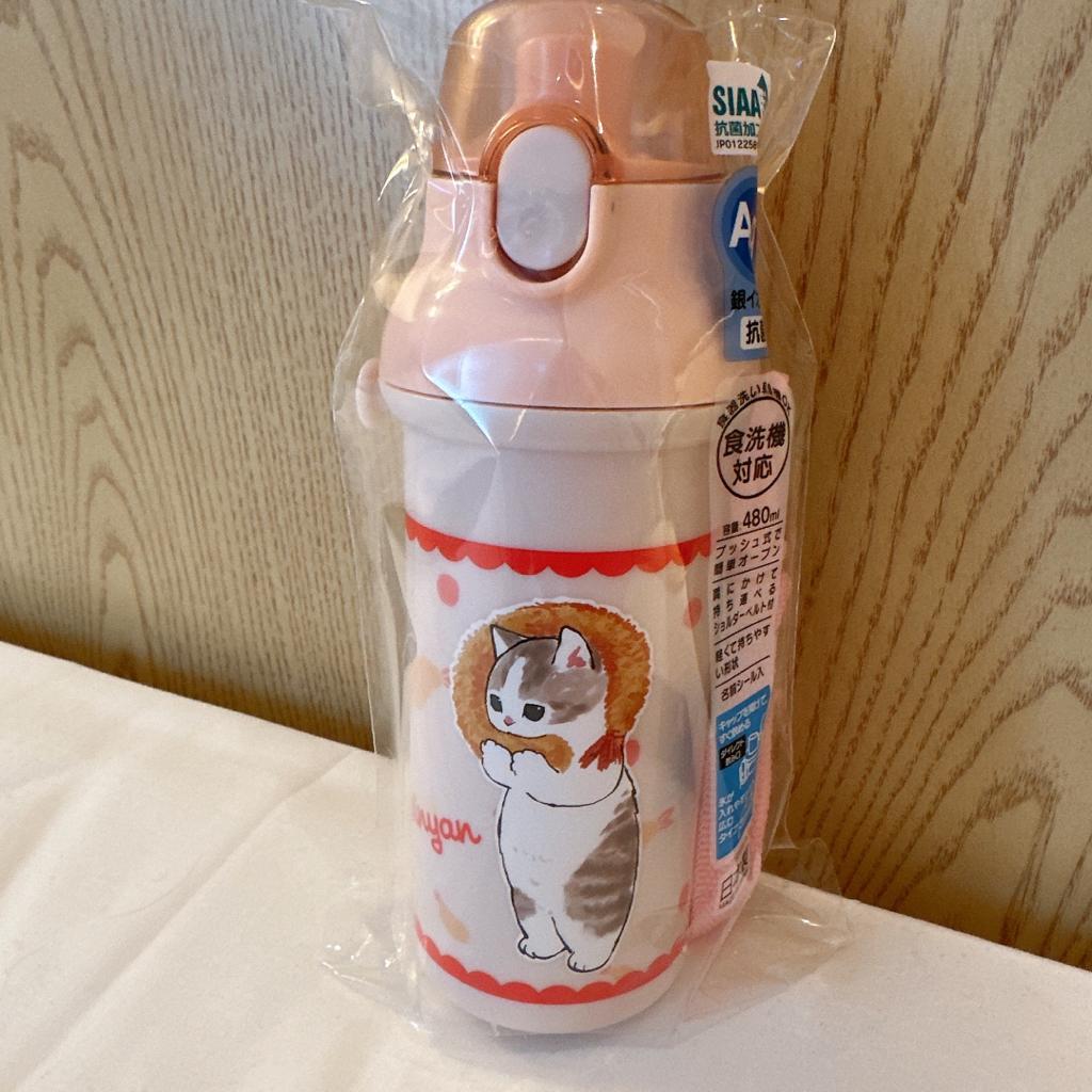 【現貨】【日本直送限定】Mofusand 直飲塑料水瓶 480ml