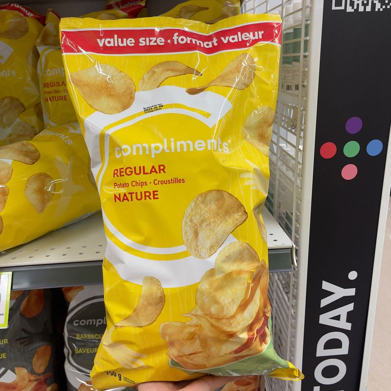 【加拿大空運直送】Compliments  Potato Chips Regular 原味薯片 750g